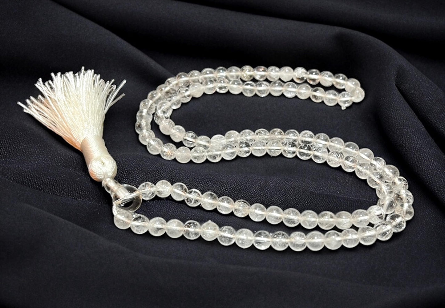 Awaken Your Kundalini Crystals Mala Beads Necklace Reiki Healing Stones Blessed & Energized Handmade 108 Buddhist Prayer Beads - Comes w/Velvet Pouch