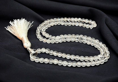 Awaken Your Kundalini Crystals Mala Beads Necklace Reiki Healing Stones Blessed & Energized Handmade 108 Buddhist Prayer Beads - Comes w/Velvet Pouch