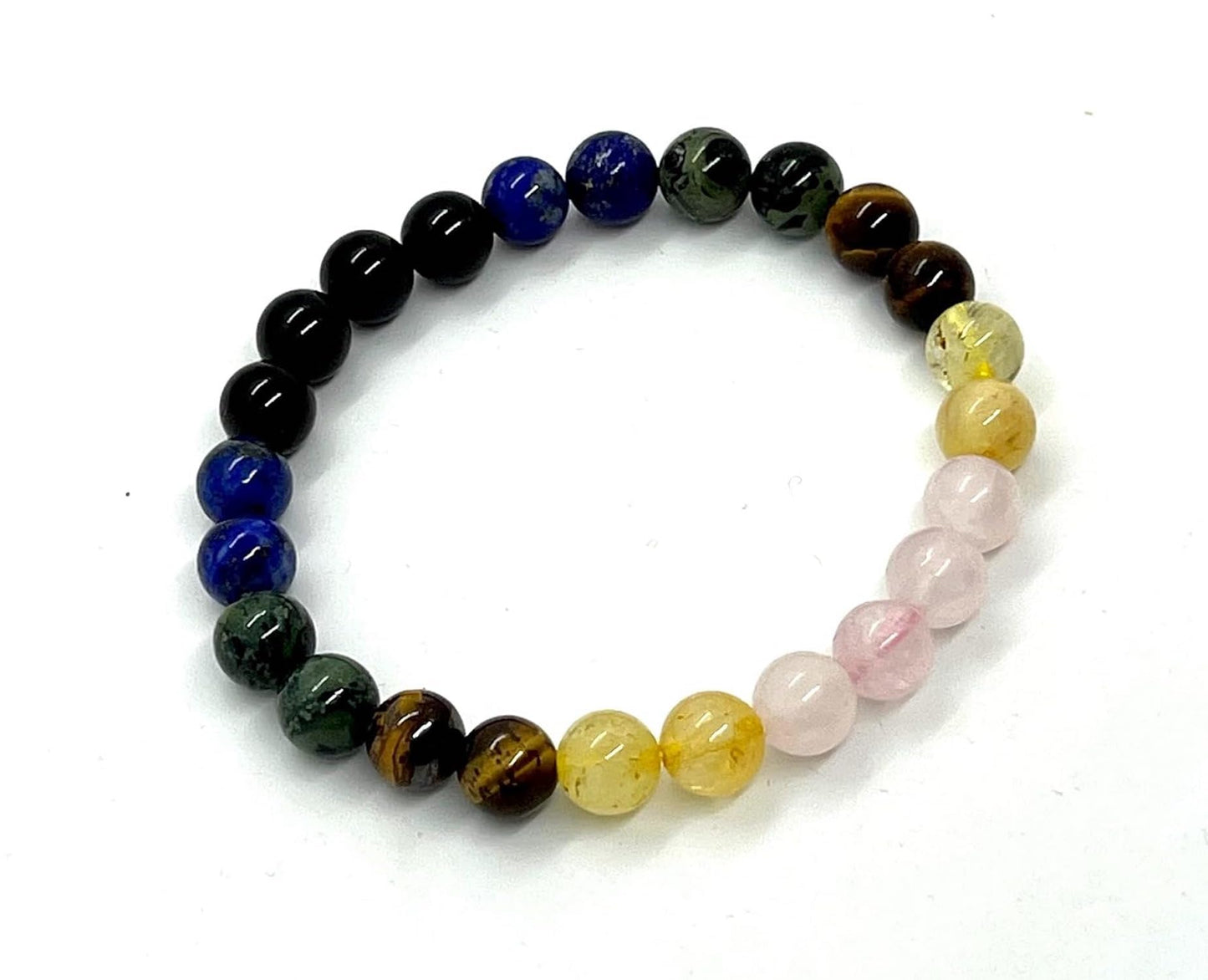 Handmade Taurus Zodiac Stretch Bracelet - April-May Birthstone Jewelry - 8mm Beads - Multiple Chakra Alignment