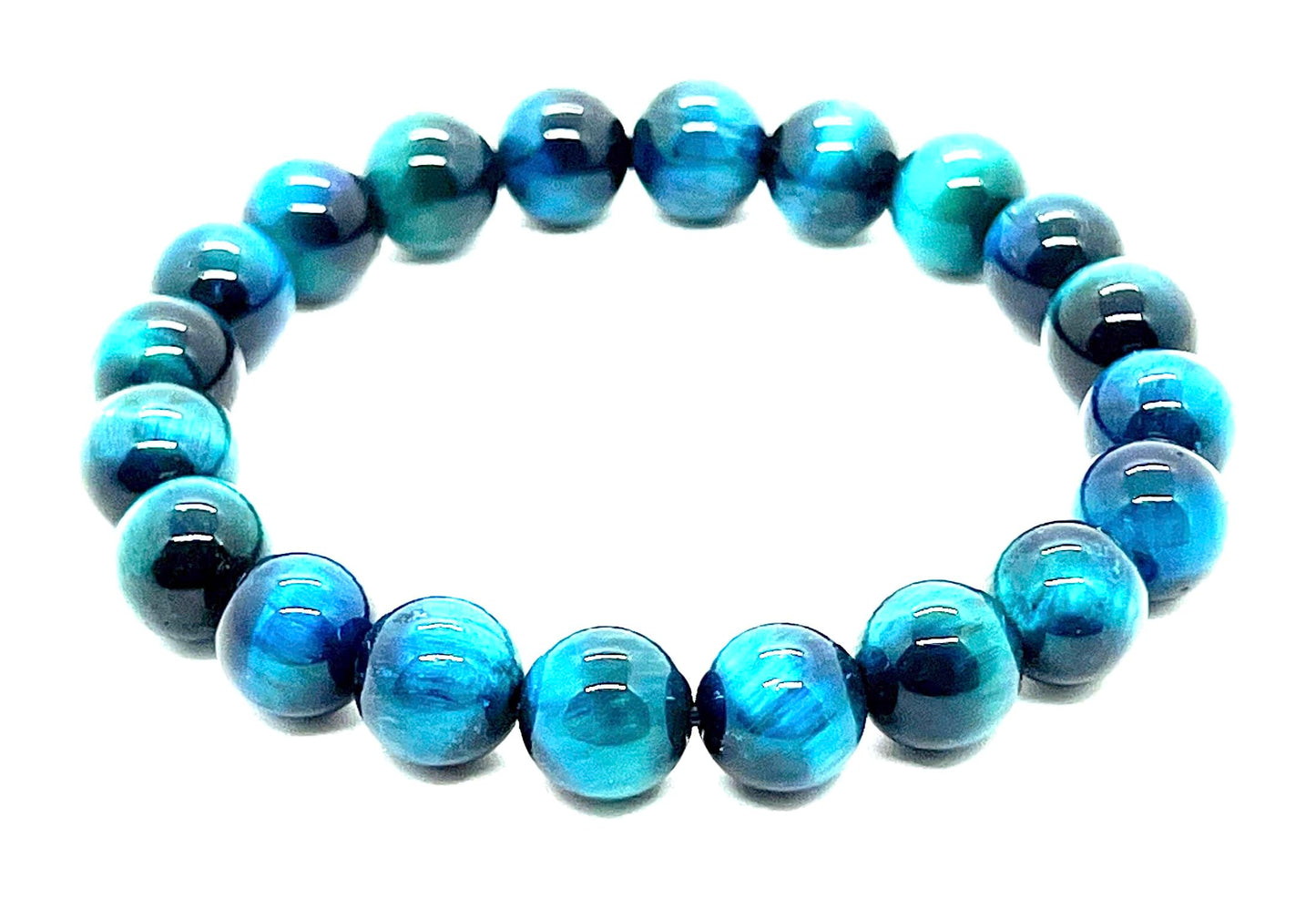 Tiger's Eye Stretch Bracelet – 10mm Mala Beads – Natural & Ethically Sourced – Solar Plexus Chakra & Birthstone Jewelry