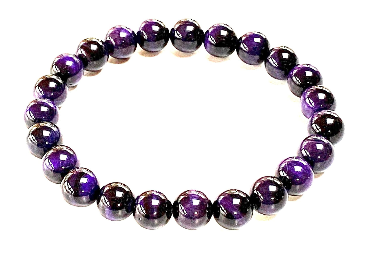 Tiger's Eye Stretch Bracelet – 10mm Mala Beads – Natural & Ethically Sourced – Solar Plexus Chakra & Birthstone Jewelry