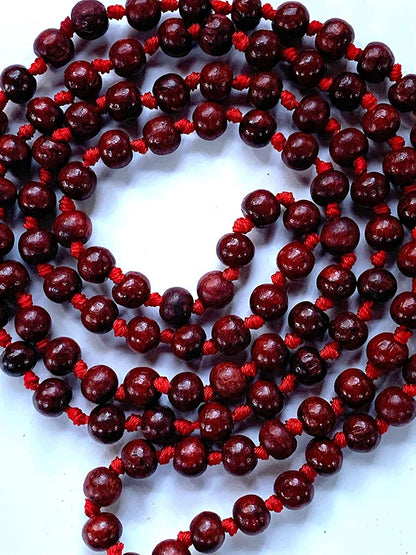 Rosewood Mala with 5 Mukhi Rudraksha | ARANYA Collection
