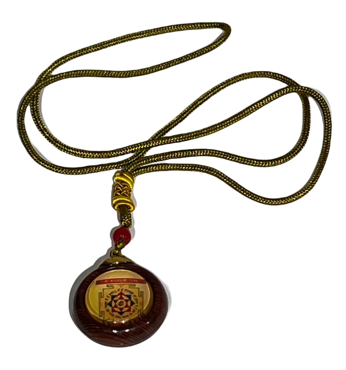 Sri Baglamukhi Yantra Kavach Pendant with Sri Yantra - Dual Yantra Amulet - Protection, Victory
