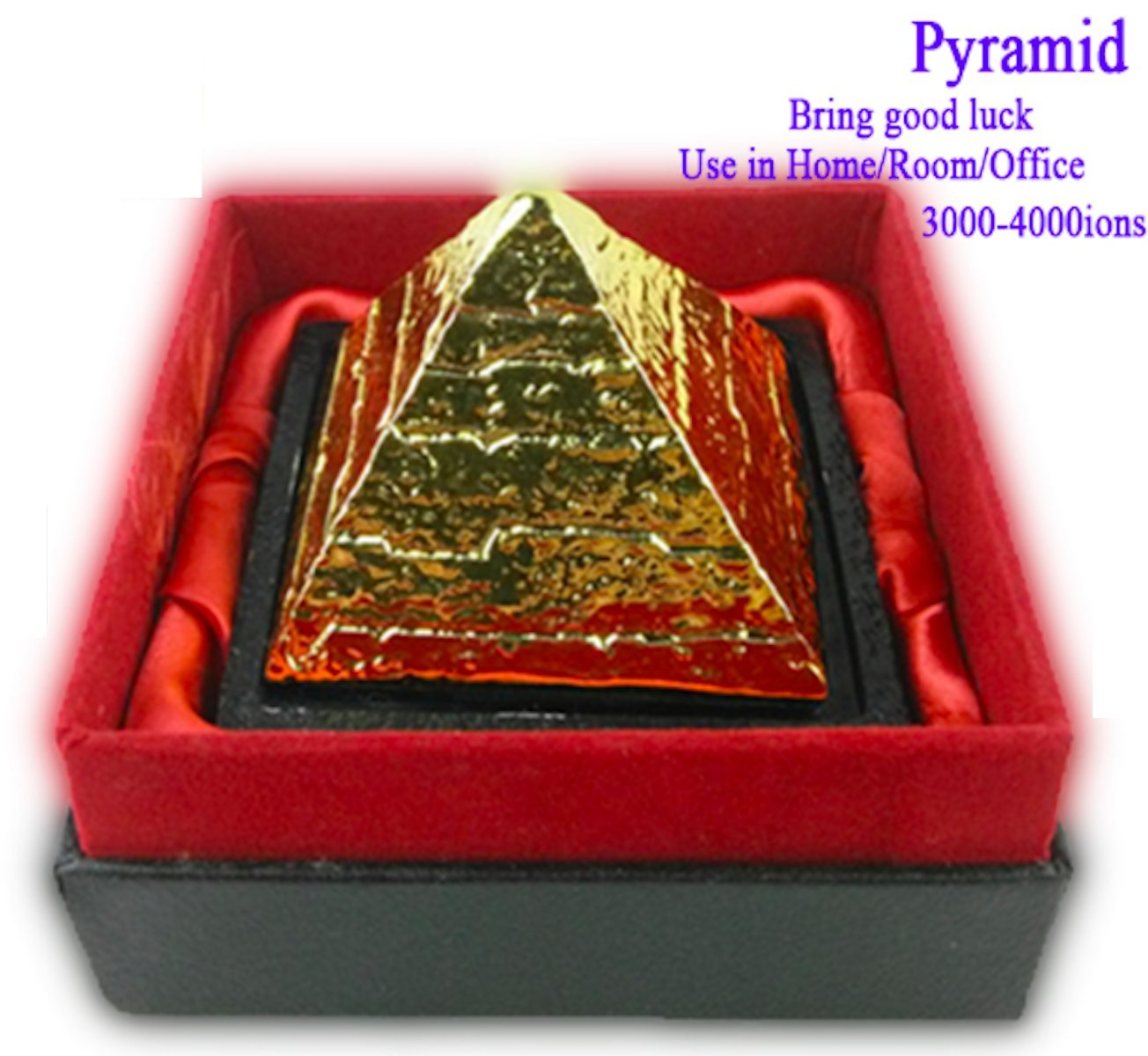 Positive Energy Generator Pyramid | 2-Inch Quantum Ion Stone | TATTVA Collection