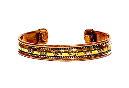 Embrace Bold Style: Handmade Adjustable Copper Cuff Bangle Bracelet - Unisex Elegant Piece