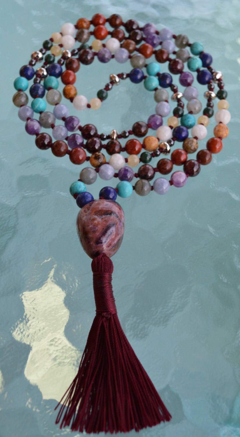 Ultimate Scorpio Zodiac Mala Necklace | 108 Hand-Knotted | ASTRA Collection