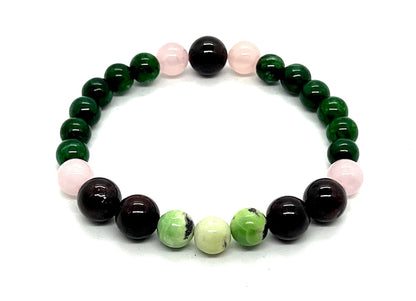 AWAKEN YOUR KUNDALINI Crystals of Love Attraction - Taurus Birthstone Bracelet - Heart Chakra Association