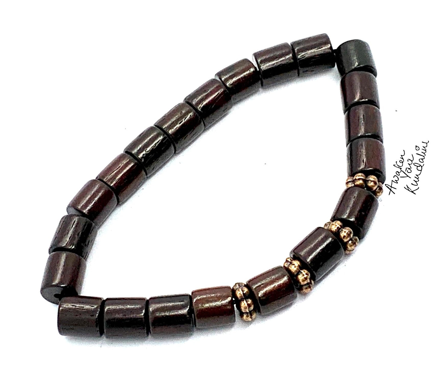 Rosewood Bracelet with Copper Accents | ARANYA Collection