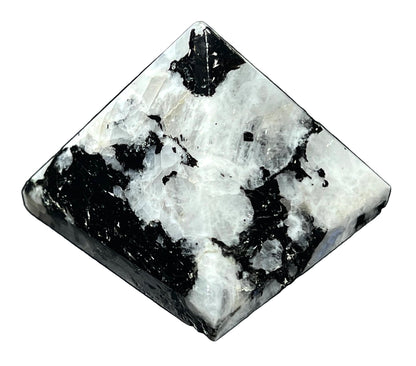 Rainbow Moonstone Pyramid | 2-Inch Intuition Crystal | TATTVA Collection