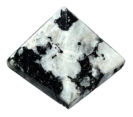 Rainbow Moonstone Pyramid | 2-Inch Intuition Crystal | TATTVA Collection
