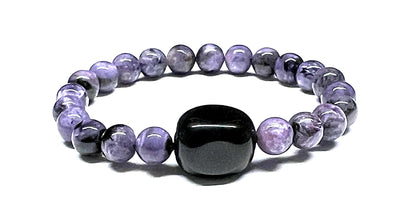 LUCEM Charoite Bracelet | Transformation & Spiritual Insight | Crown Chakra | Sagittarius Birthstone