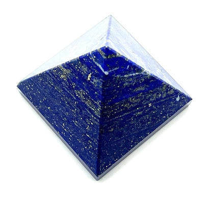 Lapis Lazuli Crystal Pyramid | 2-Inch Wisdom Stone | TATTVA & SATYA Collection