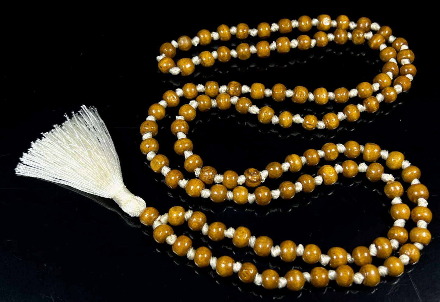 Hand-Knotted Tulsi Mala Beads Necklace – 8mm 108 Buddhist Prayer Beads – Multicolor Options – Chakra Balancing & Zodiac Birthstones – Meditation Jewelry