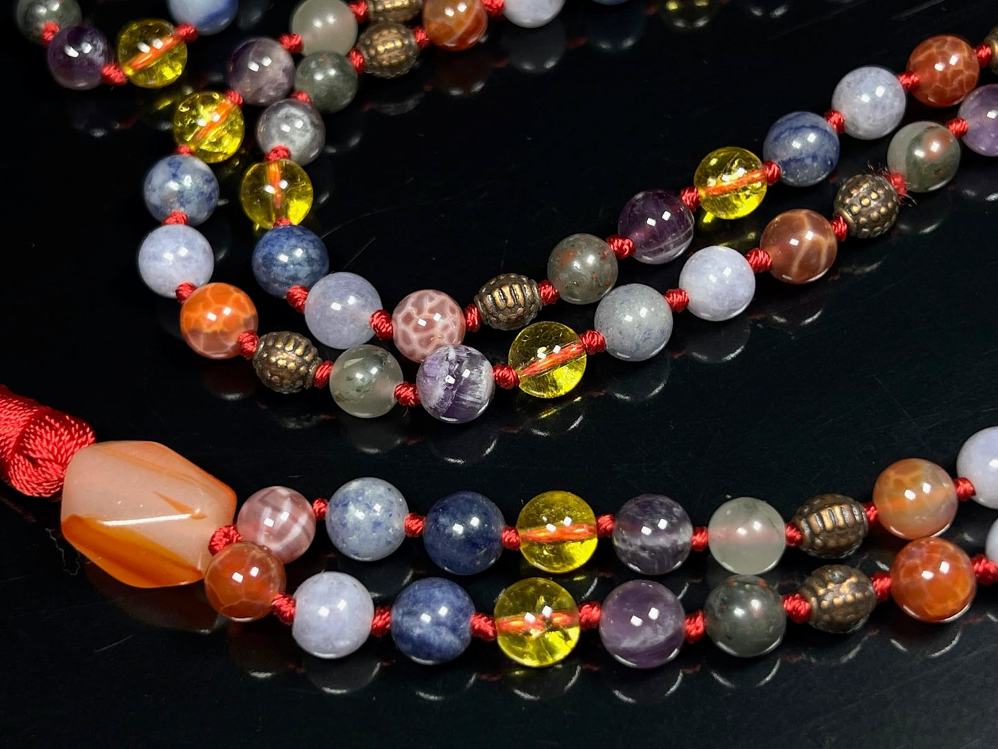Ultimate Aries Zodiac Mala Necklace | 108 Beads | ASTRA Collection