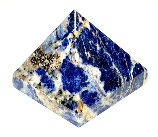 Sodalite Crystal Pyramid | 2-Inch Clarity Stone | TATTVA Collection