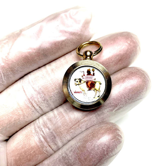 AWAKEN YOUR KUNDALINI Mangal Yantra for Mars Retrograde - Navagraha Navgrah Yantra - Retrograde Planet Protection Amulet - Size 3/4 Inches