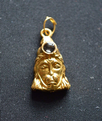 AWAKEN YOUR KUNDALINI Hanuman Chalisa Yantra Kavach Pendant, Panchdhatu with Golden Finish, Approx. 1.25 Inches