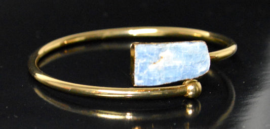 Celestial Kyanite Bangle | 18K Gold Plated | ALIGN & LUMA Collection