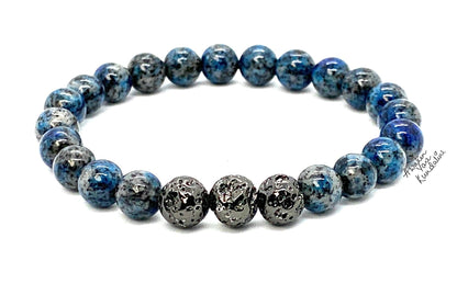 K2 Jasper Stretch Bracelet - Wrist Sizes 6-9 Inches - 2 Styles - Birthstone for Pisces and Sagittarius