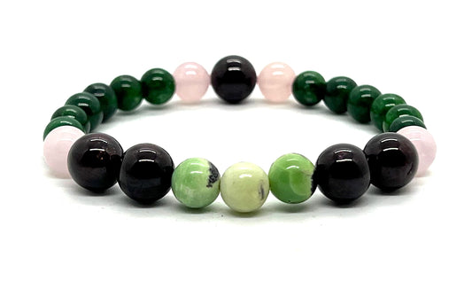 AWAKEN YOUR KUNDALINI Crystals of Love Attraction - Taurus Birthstone Bracelet - Heart Chakra Association