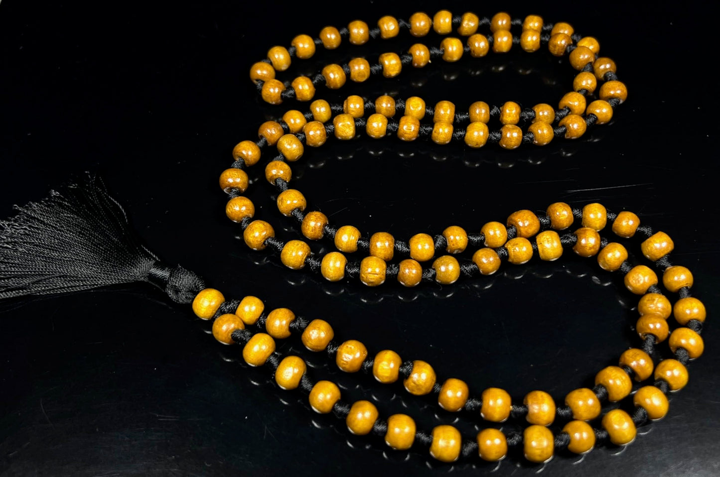 Hand-Knotted Tulsi Mala Beads Necklace – 8mm 108 Buddhist Prayer Beads – Multicolor Options – Chakra Balancing & Zodiac Birthstones – Meditation Jewelry