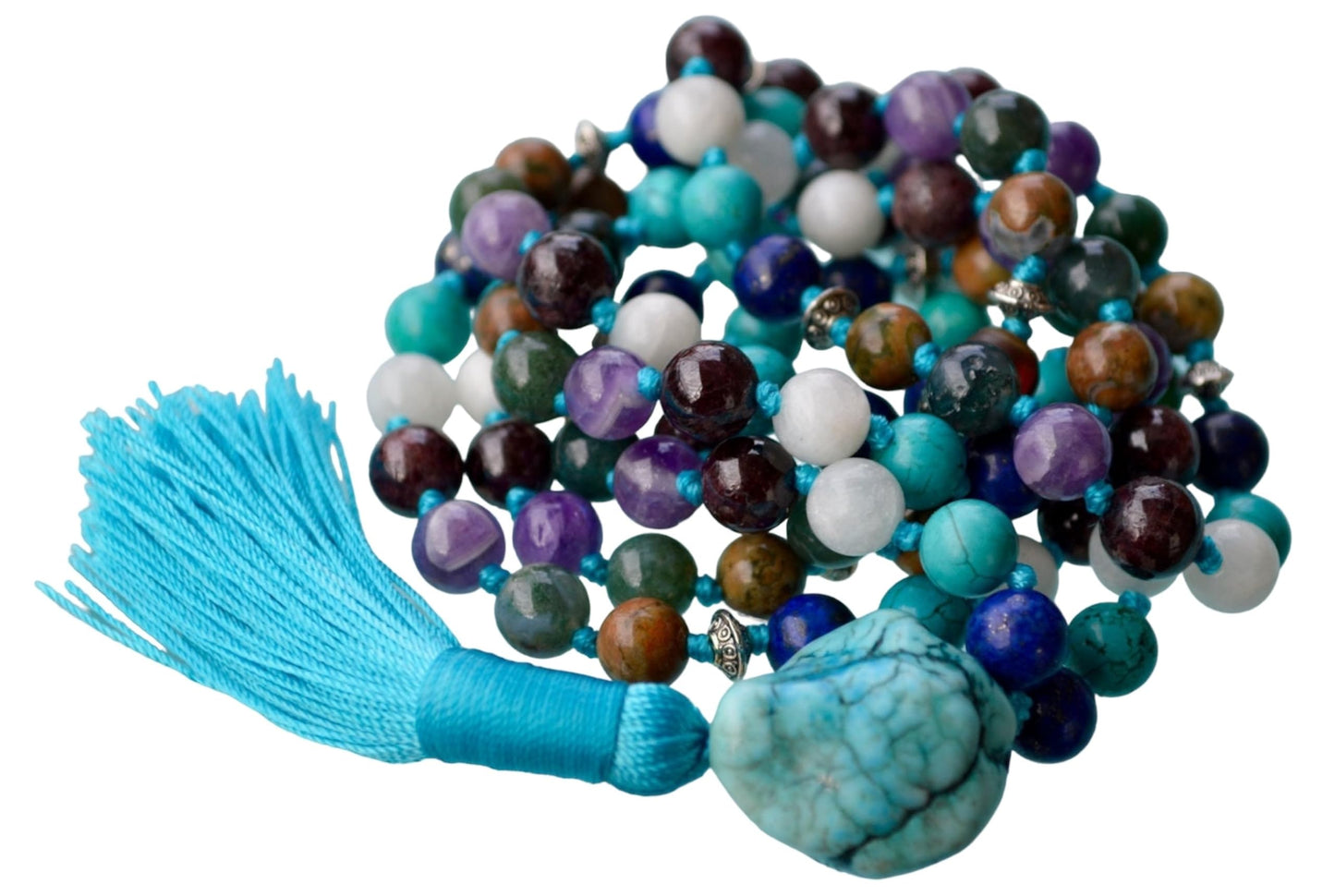 Ultimate Zodiac Mala Necklace | Hand-Knotted 108 Beads | ASTRA Collection