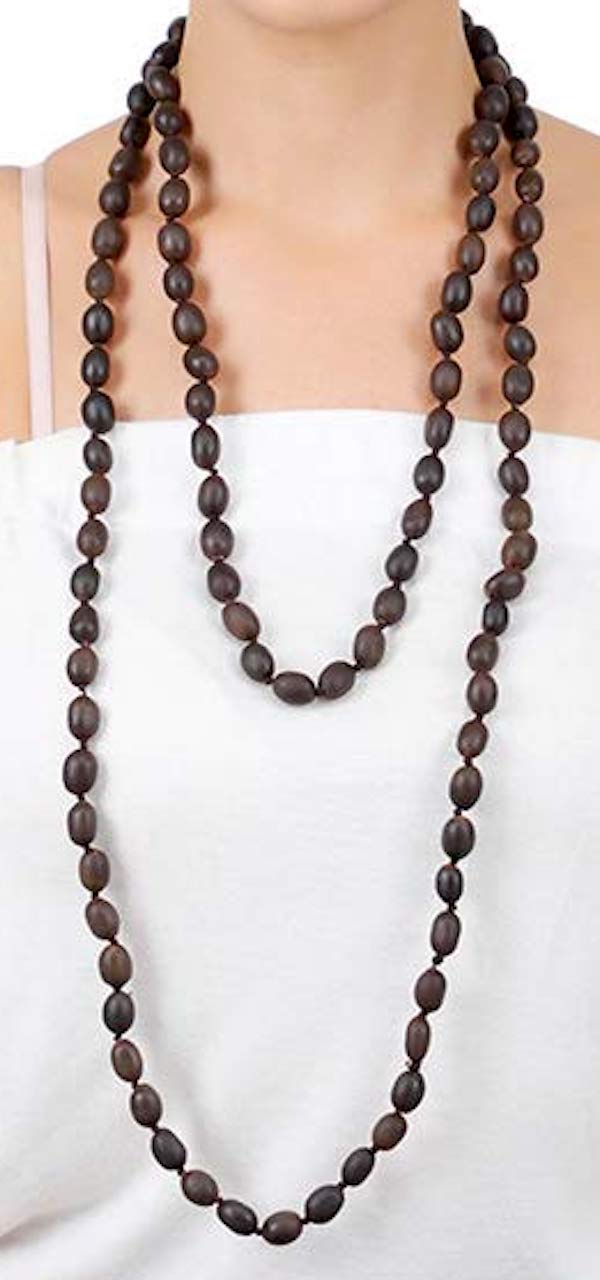 Kamalgatta Mala Kamal Gatta Beaded Necklace - Digestive & Respiratory Health Benefits, Root Chakra Balancing, Inner Peace Harmony