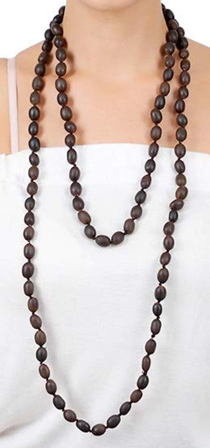 Kamalgatta Mala Kamal Gatta Beaded Necklace - Digestive & Respiratory Health Benefits, Root Chakra Balancing, Inner Peace Harmony