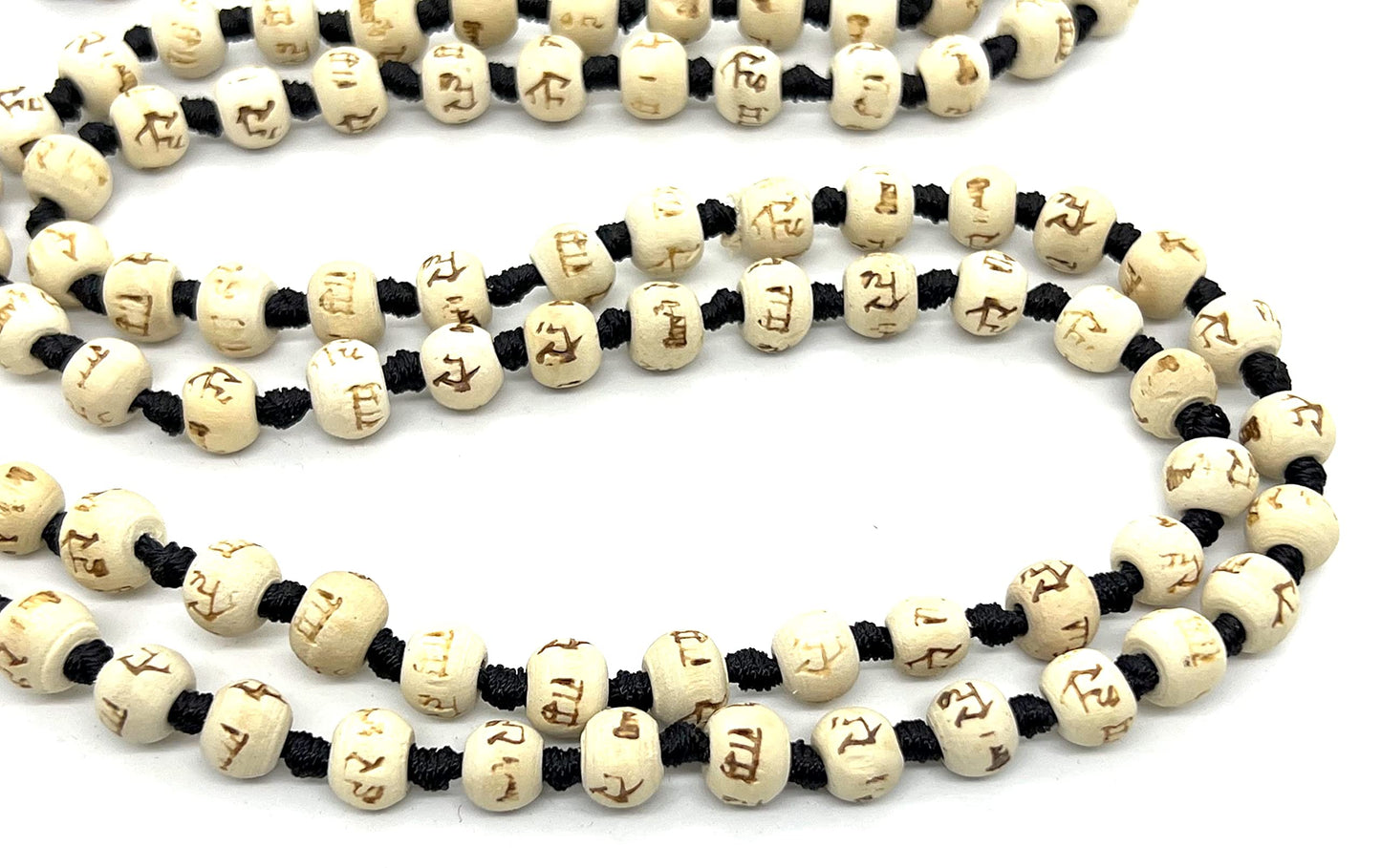 AWAKEN YOUR KUNDALINI Hand Knotted 8mm Tulsi Mala Necklace - Gemini Sun Sign, Heart Chakra, Black String