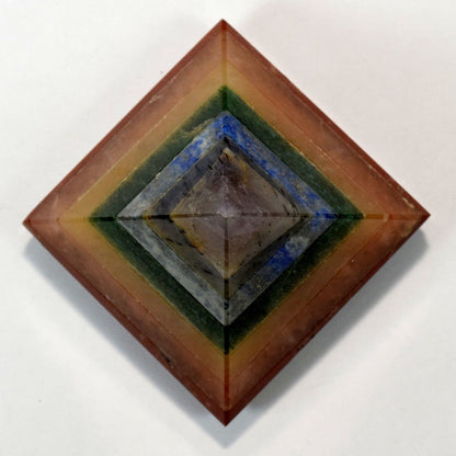 7 Chakra Crystal Pyramid | 2-Inch Energy Alignment Tool | TATTVA Collection