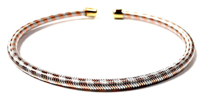 AWAKEN YOUR KUNDALINI Handmade Copper Astadhatu Cuff Bangle Bracelet - 3mm Thick - Taurus Birthstone - Virgo Astrological Sign - Root Chakra Jewelry
