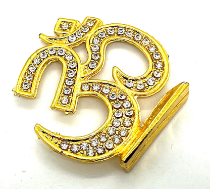 Auspicious Om Aum Sign - For Peace, Harmony, Tranquility - Positive Energy Generator - Repels Negative Energy, Fear, Bad Omen - Approx Size 2.25 Inches