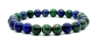 Azurite Stretch Bracelet | 8mm Beads | CELESTA Collection