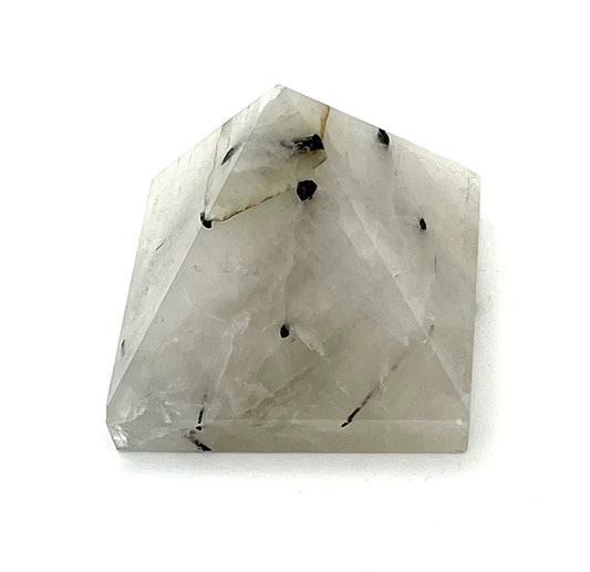 Rutilated Quartz Crystal Pyramid | 2-Inch Energy Stone | TATTVA Collection