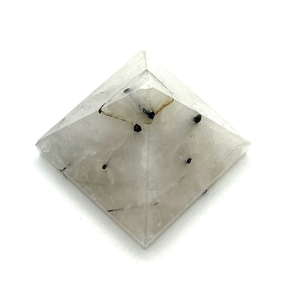 Rutilated Quartz Crystal Pyramid | 2-Inch Energy Stone | TATTVA Collection