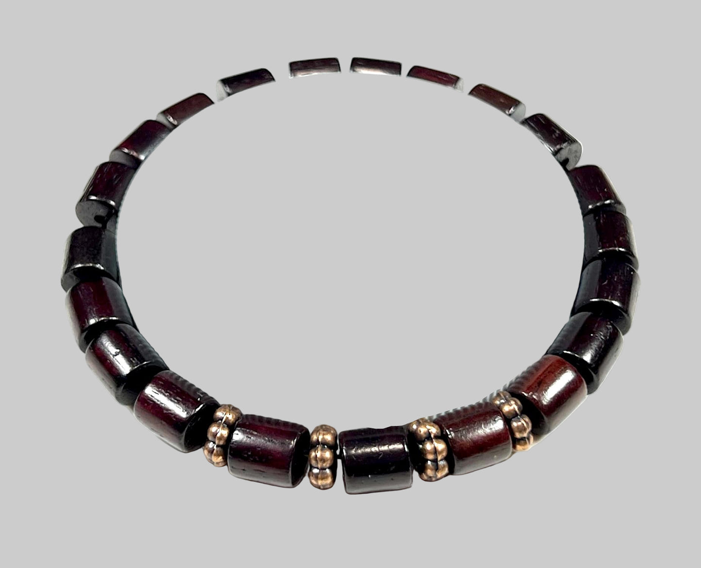 Rosewood Bracelet with Copper Accents | ARANYA Collection