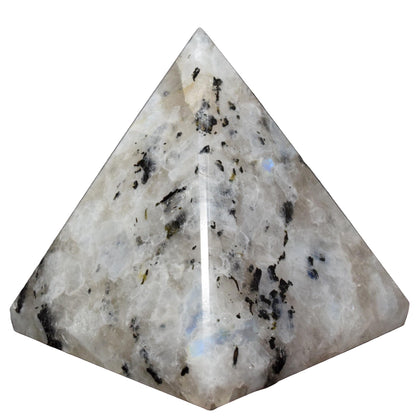 Rainbow Moonstone Pyramid | 2-Inch Intuition Crystal | TATTVA Collection