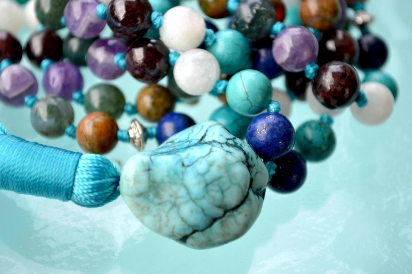 Ultimate Zodiac Mala Necklace | Hand-Knotted 108 Beads | ASTRA Collection