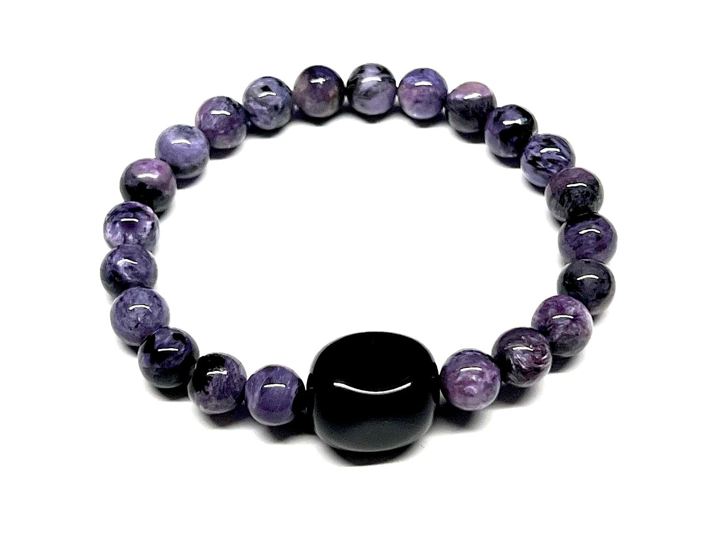 LUCEM Charoite Bracelet | Transformation & Spiritual Insight | Crown Chakra | Sagittarius Birthstone
