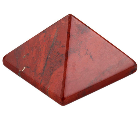Red Jasper Crystal Pyramid | 2-Inch Grounding Stone | TATTVA Collection