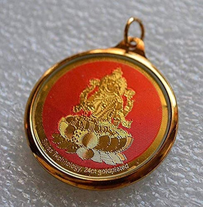 AWAKEN YOUR KUNDALINI Sri Maha Lakshmi Yantra Pendant, 1.25 Inches, Universal Sun Sign, Root Chakra Association