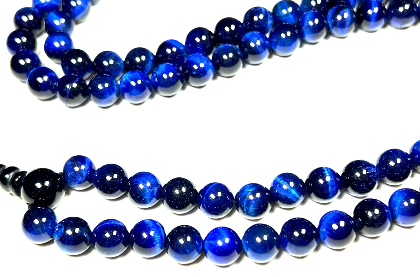Handmade Tiger's Eye Mala Beads Necklace – 8mm 108 Beads – Multicolor Options – Solar Plexus Chakra & Zodiac Birthstones – Meditation Jewelry