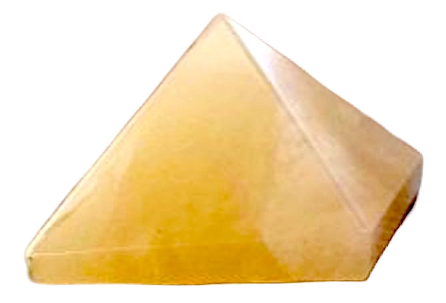 Yellow Aventurine Crystal Pyramid | 2-Inch Prosperity Stone | AERIS & TATTVA Collection