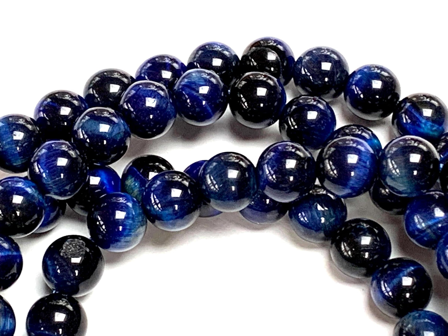 Tiger's Eye Mala Necklace – 8mm 108 Beads – Multicolor Options – Solar Plexus Chakra & Zodiac Birthstones – Meditation Jewelry
