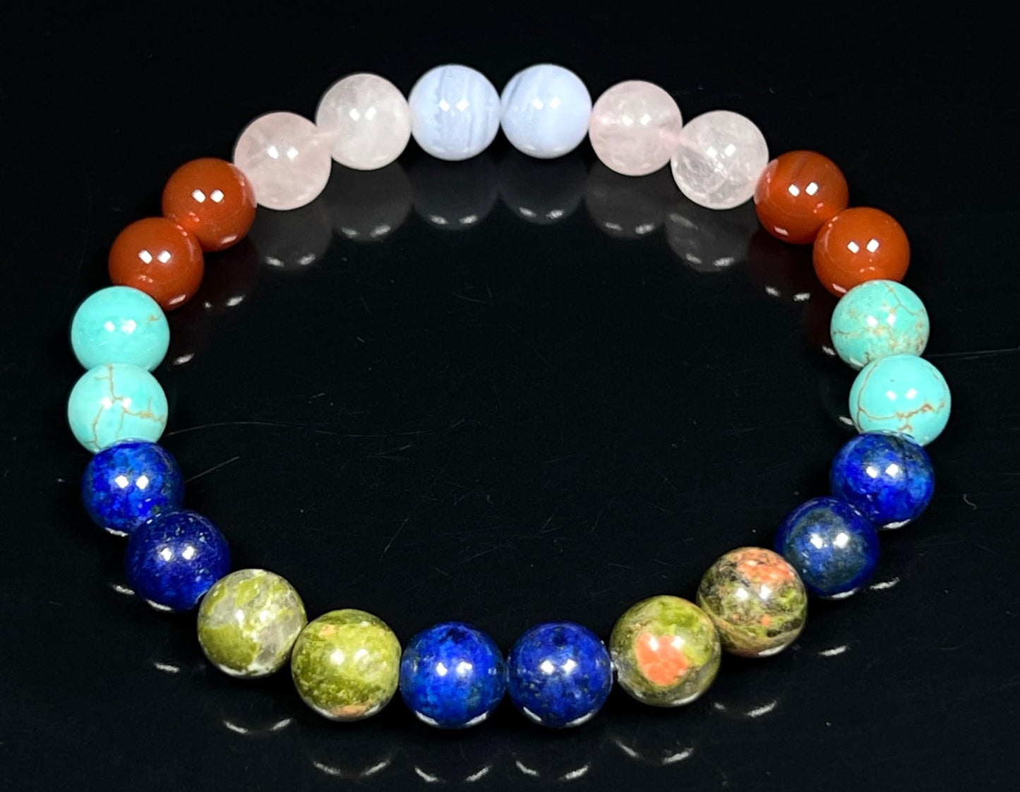 AWAKEN YOUR KUNDALINI Friendship Bracelet - Gemstone Crystals Gift for Friends, Family, Collegues