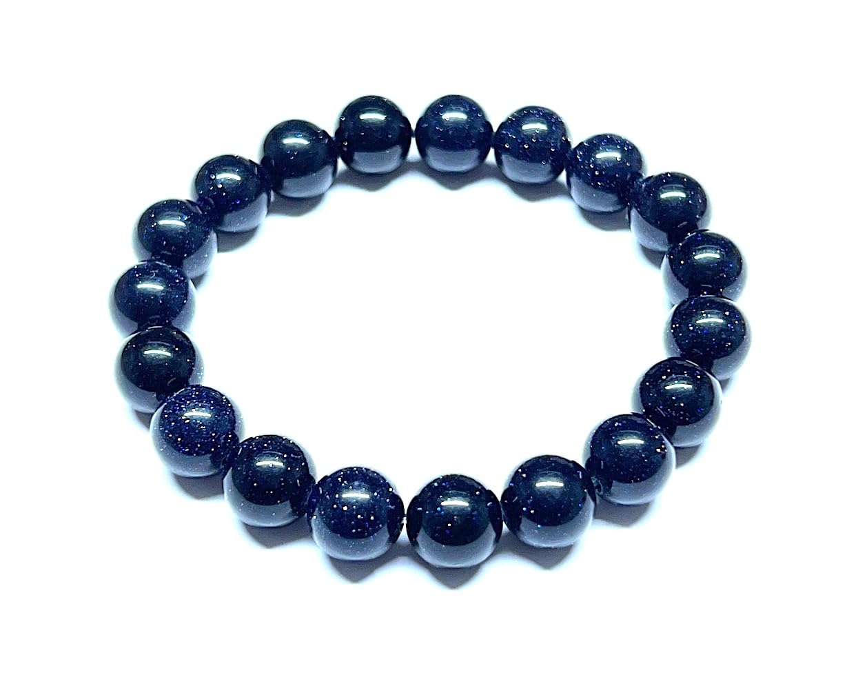 Blue Goldstone Bracelet | 10mm Beads | TARA Collection by AYK