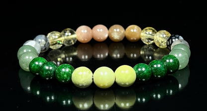 Luck Bracelet: Crystals for Prosperity, Crystal Wealth Charm for Men & Women