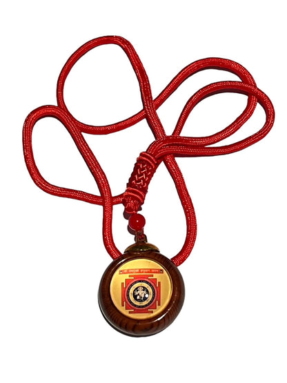 Sri Panch Mukhi Hanuman with Sri Yantra - Dual Yantra Kavach Amulet for Protection, Power, Fame & Enhanced Energy