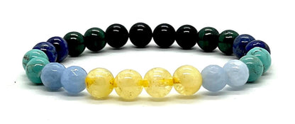 Scorpio Birthstone Bracelet (8mm Beads) - Multi-Chakra Alignment