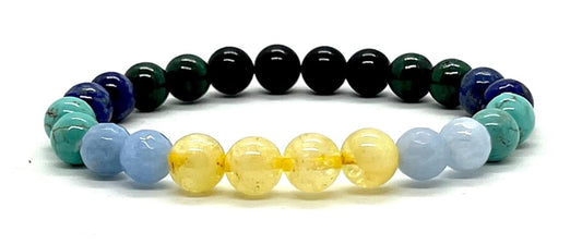 Scorpio Birthstone Bracelet (8mm Beads) - Multi-Chakra Alignment